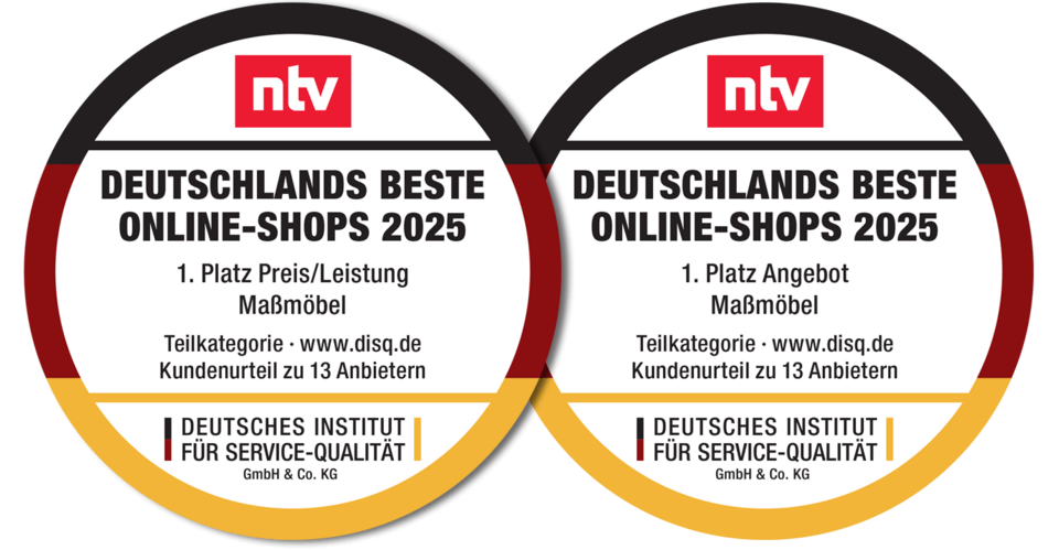 NTV - DISQ Preisträger - 1. Platz Angebot Massmöbel