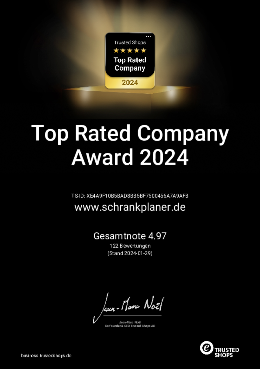 Top Rated Company Trusted Shops 2024